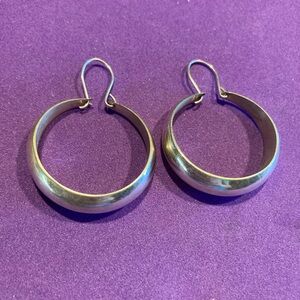 925 Mexico Silver hoop earrings